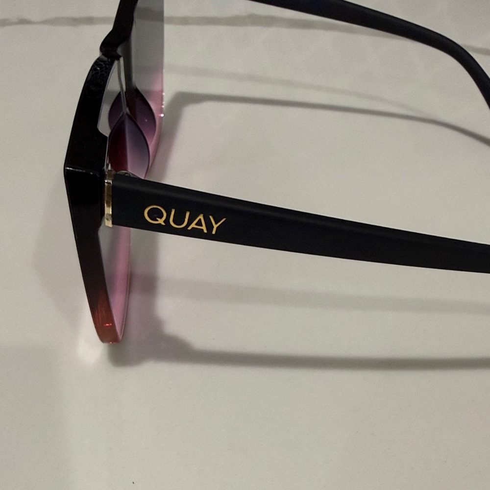 Quay Australia Women's Sunglasses - Black with Pink Gradient - Picture 3 of 4